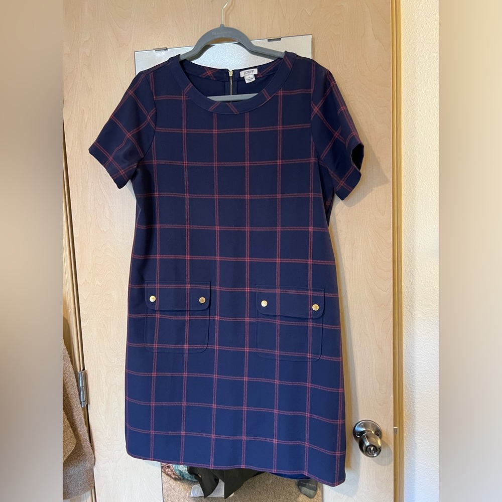 J Crew windowpane Dress